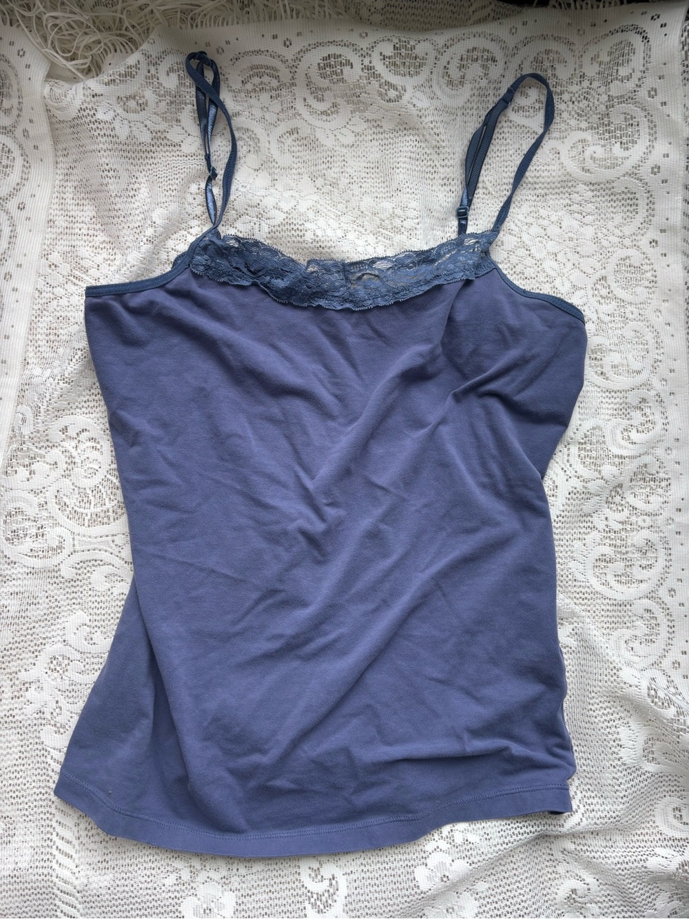 Vintage Jessica Lace-Trim Camisole Tank